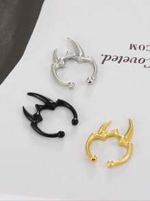 Gothic Asymmetric Horn Nose Ring Puncture Jewelry, Simple And Non Perforated Nasal Septum Puncture