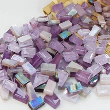 150g/5,3oz Azulejos de Mosaico de Vidro de Tamanhos Mistos, Suprimentos DIY para Projetos Artísticos, Acessórios de Artesanato de Decoração Doméstica, Suprimentos de Vidro