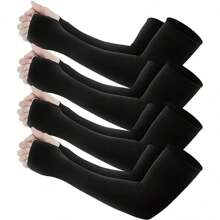 4 Pairs Sun Protection Cooling Arm Sleeves With Thumb Holes For Golf Basketball Cycling Fishing Driving - Women's Sports Ice Sleeves - View 1