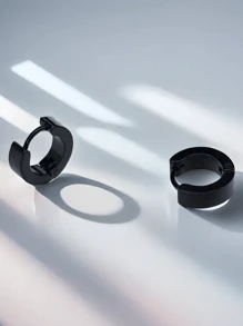 2 Pcs Custom Classic Glossy Punk Earrings Accessories Anniversary Birthday Party Jewelry Gift Hypoallergenic - Multicolor - View 4