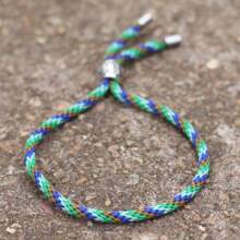 Handmade Simple Design Rope Bracelet Simple Mixcolor Braided String Bracelet For Men Women Best Friend Wristband Jewelry - Men's Personalized Bracelet - View 11