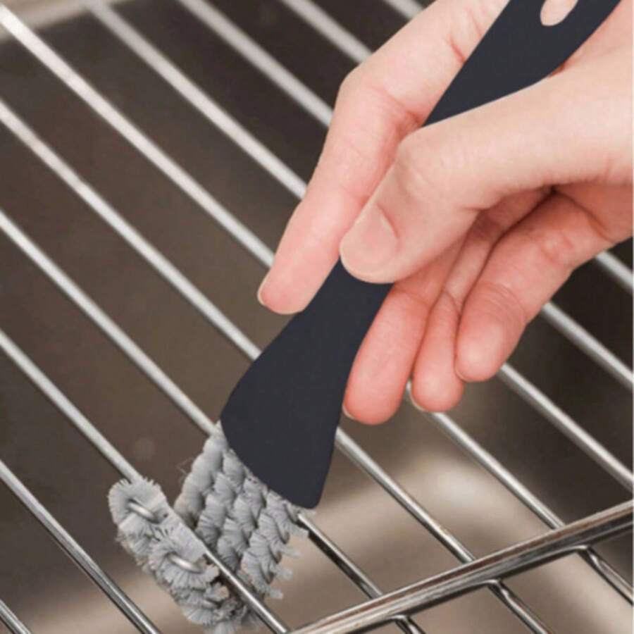 1pc 2-In-1 Function Stove Cleaning Brush, Kitchen Stovetop Gap Cleaning Brush, Sink Corner & Grill Rack Cleaner
