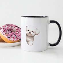 Funny Dog Puppy Black White Ceramic Coffee Mug 11oz Starry Sky Silhouette Dog Afghan Hound Coffee Cup Humorous Tea Milk Juice Mug Novelty Dog Gifts For Colleagues Girl Boy Classmate Teacher Kids11oz Ceramic Coffee Mug - Valentine's Day, Birthday,Woman's Day Gift, Easter Day Gift Idea For Dad Mom Friends Girlfriend Boyfriend
