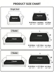 1 szt. Elastyczny wodoodporny pokrowiec na sofę żakardową, pokrowce na sofę modułową, odporne na zużycie, rozciągliwe pokrowce na sofę, zmywalne, miękkie pokrowce na poduszki na sofę, antypoślizgowe pokrowce na meble, pokrowce na sofę dla zwierząt
