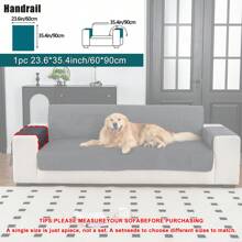 1pc Anti-Slip Ultrasonic Seat Cushion Protector, Furniture Covers, Sofa Cover Set, Fits All Sofa Types And Machine Washable - Dark Grey - View 14