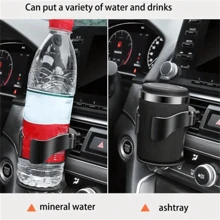 1pc PVC Cup Holder For Car, Adjustable Car Beverage Holder, Universal Portable Beverage Holder With Sponge Pad Design - Suitable For Water Bottles And Cans