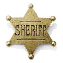 Sheriff Badges, Western Police Vest Badge, Deputy Sheriff Badge, Cowboy Party Decoration Badge,Makeup Ball Costume Props Party Favors Supplies, Police Badge Medallion Pins For Carnival Prizes, Party Bag Gift Fillers