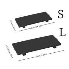 1pc Silicone Base Non-Slip Display Tray For Bathroom Kitchen Sink Soap Dish, Candle Plant Tray, Farmhouse Decor Countertop Organizer, Soap Holder Kitchen Bathroom Accessories, Cosmetic And Bathroom Countertop Tray For Fragrance Spray, Shower Gel, Skin Care And Household Items (8.66 Inches) (9.84 Inches) Two Sizes