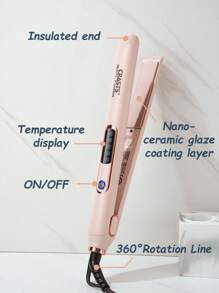 CRASTS 专业直发器、平板直发器、卷发器、快速加热、液晶显示屏、快速温度调节、钛硬板、家庭和沙龙使用、护发礼品 - 英規插(220-240V) - 查看 4