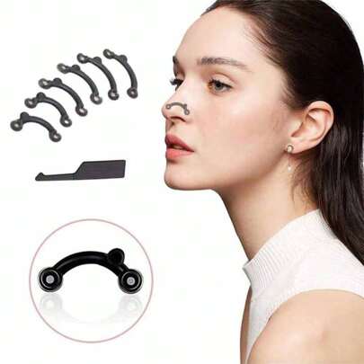 3 par Nose Lifter Clips, 3 storlekar Nose Shaping Clamps, Nose Lifting Shaping Clips, tunna silikon skönhetsverktyg, smärtfri osynlig formningsanordning, lämplig för män och kvinnor, julklapp