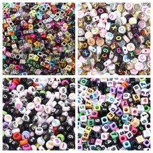 100pcs/Pack Acrylic Square & Flatround Letter Loose Beads, Fashion Cute Colorful Plated, Neon Colors, Multi-Choice For DIY Bracelets, Necklaces, Jewelry, Phone Charms, Keychains Making, Wholesale Beads