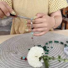 About 1000pcs Asymmetric Natural Crystal Stone Jewelry Making Kit With Jewelry Pliers, Beading Wire, Alloy Pendant, Spacer Beads, Ear Hooks, For DIY Rings, Bracelets, Necklaces, Earrings Jewelry, Handicraft Making (Random Colors)