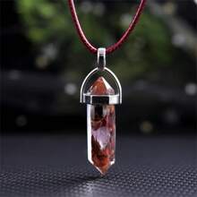 1-7 pièces Collier pendentif en résine avec pierres et coquillages mignons, bijoux charm unisexe, convenant pour le port quotidien, cadeau de Saint-Valentin, accessoire pour toutes les saisons, maman, mère, Fête des Mères, cadeau - Multicolore - Voir 6