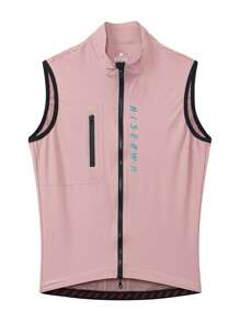 HISERWA CYCLING VEST FOR WOMEN Women's Cycling Vest Windproof, Water-Resistant, Breathable, Quick-Dry, Sweat-Wicking, Sleeveless Professional Cycling Vest With Dual-Zip Front Laser-Cut Ventilation Holes Multiple Pockets Vibrant Reflective Accents - Pink - View 3