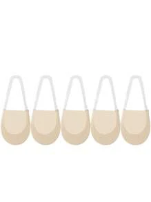 1/5双隐形船袜 女士夏季硅胶防滑袜 高跟鞋适用 冰丝薄款半掌吊带袜 新款圣诞礼物 - 常規款 - 查看 11