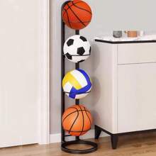 Basketball Storage Rack - Black - View 3