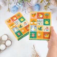 5 Pcs Easter 12 Days Countdown Gift Box Bunny Chicks Pattern Paper Surprise Easter Advent Calendar Box For Spring Easter Birthday BabyShower Wedding Party Supplies Gift Wrapping - Multicolor - View 8