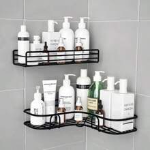 Toilet Storage Rack Bathroom Sh No-Drill Corner Sh Shower Wall Mounted Sh Bracket Bathroom Accessory Organizer Shampoo Back To School