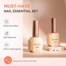 7 In 1 Clear Builder Gel Polish 15ml, All-In-One Nail Enhancement For Strong, Long-Lasting Nails, For Nails Strengthener Extension Gel Rubber Base Gel Polish - 無色 - 查看 7