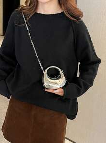 Exquisite And Fashionable Mini Handbag, Women's New Fashionable Multifunctional Acrylic Dining Bag, High-End And Fashionable Crossbody Bag - Silver - View 7