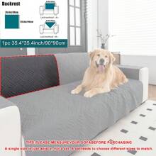 1pc Pet Sofa Blanket, Pet Waterproof Sofa Cover Suitable For Furniture Sofa, Ultrasonic Sofa Mat Machine Washable