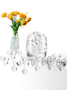 10,000pcs Transparent Water Gel Beads, Vase Filler, Growing Crystal Pearls, Wedding Decor