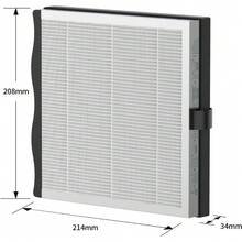 Jafända Purificador de Aire para Alergias, Air Purifier con Aromaterapia Purifica Casa de 2105ft²,4 Filtros Hepa Antibacterial Carbón Activado Elimina 99.97% de Alérgica Polvo Polen Humo Olor (Filtro) - Filtrar - Ver 7