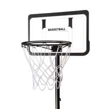 8FT Adjustable Portable Basketball Hoop System Height Basketball Net Stand Heavy Duty Indoor Outdoor - Black - View 5
