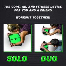 The Split - Core Full Body Workout | Ab Roller Wheel Exercise Equipment | Exercise Wheels For Abs | Abdominal Exercise Equipment For Home - Green1 - View 3