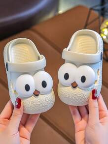幼儿防撞木屐拖鞋，室内软底婴幼儿男女童木屐，1-3岁 - 白色 - 查看 2
