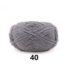 DUWEN 1.5mm Matte Chenille Yarn Doll Thread Handmade Crochet Knitted Material Thin Ice Stripe Thread