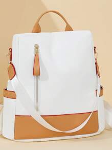 Mochila antirrobo con gran capacidad para mujer de estilo elegante para viajes y portátil, diseño chic callejero