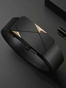 3条/1条男士正装风格腰带，自动扣腰带，用途广泛，适合丈夫、男士和家庭成员的日常生活和正式场合。 - 彩色 - 查看 20