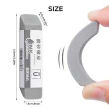 10pcs Matte Rubber Erasers, Suitable For Pencil, Ballpoint Pen And Fountain Pen, Multifunctional, Suitable For School Exams, Random Colors And Styles, Back To School Essential - Multicolor - View 5