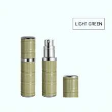 1pc Louischanzl 5ml Premium Leather Sealed Mini Travel Refillable Perfume Atomizer Bottle With Bottom Filling Valve