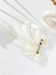 1pc Oversized Bowknot Design Hair Clip Barrette, Summer New Style Hair Accessory