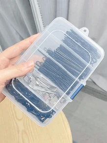 3/1-delige opbergdoos voor haarspeldjes en sieraden met meerdere compartimenten. Veelzijdige haaraccessoires met doorzichtige organizer, inclusief elastische haarelastiekjes, haarspeldjes met drukknopen en haarspeldjes. Perfect om je haaraccessoires netjes op te bergen. Handig voor op reis en tijdens het opbergen. Ontwerp met meerdere compartimenten voor eenvoudig sorteren. Onmisbare organizer voor haaraccessoires voor vrouwen en meisjes. Gender Reveal Party. Perfect voor verjaardagen, bruiloften en feestjes. Het perfecte cadeau voor collega's, vrienden en familie. Terug naar school.