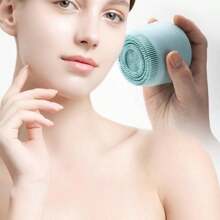 新款硅胶冰面清洁刷，手动按摩二合一柔软硅胶面部清洁刷