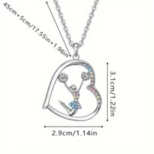 1pc Unique Cheerleader Style Pendant Necklace, Fashionable Versatile Delicate Design