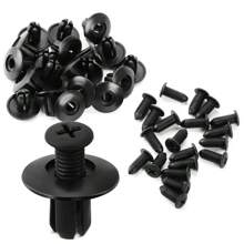 [50/100 pièces Rivets de fixation] 50/100 pièces Rivets de fixation en plastique, agrafes automobiles pour l'intérieur/l'extérieur/le coffre, vis à installation rapide pour le pare-chocs et les ailes, écrous industriels, couvrant le filetage complet
