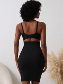 1pc Seamless High-Waist Postpartum Abdomen Sculpting Slip Dress