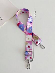 Fashionable Bohemian Style Pastoral Style Flower Pattern Bag Shoulder Strap Women's Bag Strap Replaceable Adjustable Separate Strap Suitable For Crossbody Bags Canvas Bag Shoulder Bag Women's Bag DIY Bag Accessories Golden Hook 70-135CM Bag Strap Pink Cute Style Shoulder Strap - Multicolor - View 7