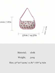 Sanrio Sanrio KT Cat Crossbody Canvas Bag Women's Shoulder Bag Cartoon Cute Dumpling Bag, Large Capacity Storage Bag