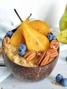 1 pieza de bol de concha de coco natural vietnamita, reutilizable, usado para desayuno, cocina, yogurt, avena, ensalada y postres - Multicolor - Ver 3