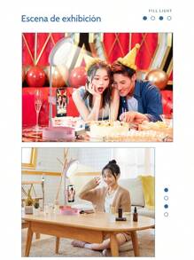 TUNKE Foldable Table Lamp, Makeup Lamp, Live Broadcasts - Pink - View 11