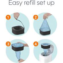 Die  Jumbo-Nachfüllpackung mit durchgehender Folie bietet Platz für bis zu 810 Windeln für Neugeborene pro Nachfüllpackung.