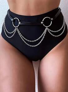 1PC Punk Gothic Leather Garter Belt Waist Straps Thigh High Leg Harness Suspender For Shorts Jeans Pants Accessories