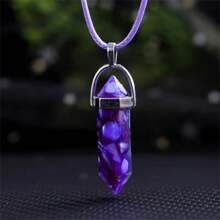 1-7 pièces Collier pendentif en résine avec pierres et coquillages mignons, bijoux charm unisexe, convenant pour le port quotidien, cadeau de Saint-Valentin, accessoire pour toutes les saisons, maman, mère, Fête des Mères, cadeau - Multicolore - Voir 9