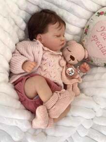 19-Inch Reborn Baby Dolls Girl Lifelike Baby Dolls Realistic Reborn Doll Girl Soft Body Eyes Closed Newborn Real Life Baby