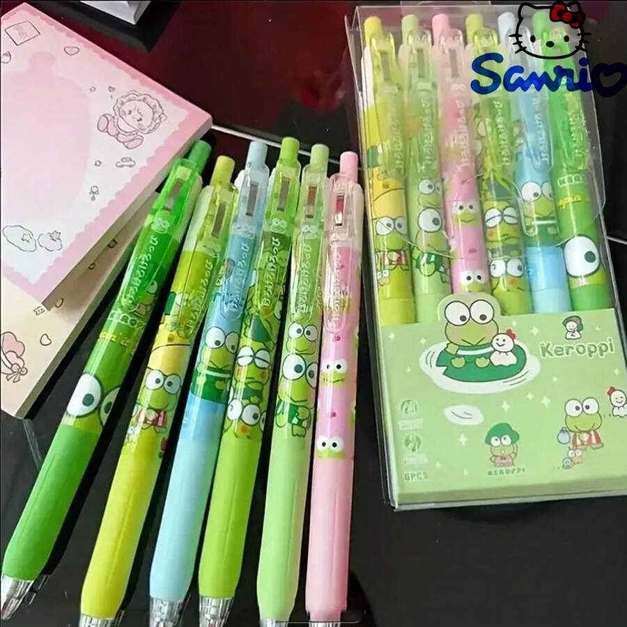 Bolígrafos De Gel Retráctiles Unvoltage Gel Ink Rollerball Set De 6 Boligrafos De Tinta Negra De 0 020 In